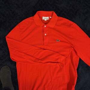Lacoste Men's Red Long Sleeve Polo Shirt